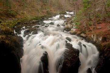 Waterfalls, rivers and streams in Devon taken at a slow shutter speed