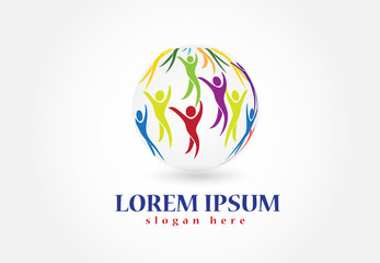 People of the world logo vector