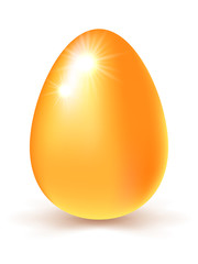 Happy Easter. Gold egg. Celebration. Vector illustration