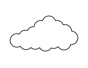 cloud sky isolated icon