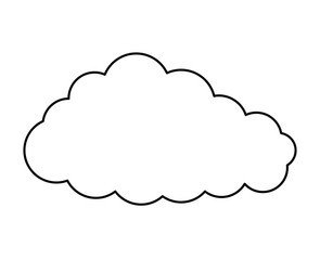 cloud sky isolated icon