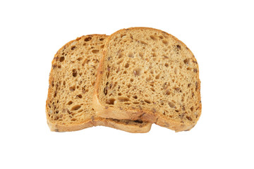 Slices of grain bread with mold.