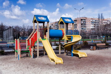 Playground on the school&rsquo;s territory