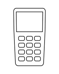 dataphone device isolated icon