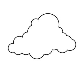 cloud sky isolated icon