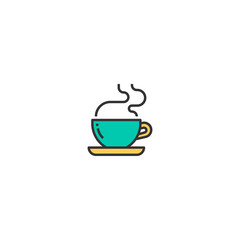 Coffee cup icon design. Startup icon vector design