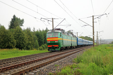 Fototapeta premium passenger electric locomotive