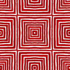 Pink red Geometric Watercolor. Delicate Seamless P