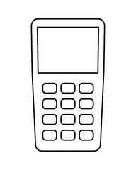 Obraz premium dataphone device isolated icon