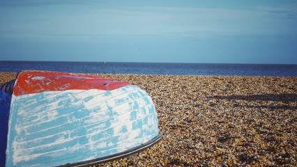 Boat, beach and sea