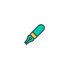 Fountain pen icon design. Stationery icon vector design