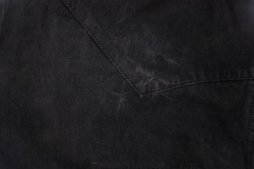 Black washed faded jeans texture with seams