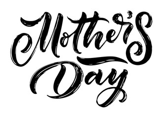 Mother's day lettering for Gift card. Vintage Typography, great design for any purposes. Modern calligraphy banner template. Celebration quote. Handwritten text postcard. Vector illustration