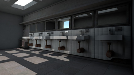 public toilet interior