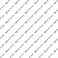 Fototapeta premium Gray arrows seamless pattern on white background