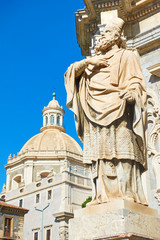 Fototapeta na wymiar Saint James statue in Catania