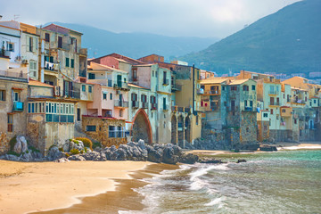 Cefalu town in Sicily