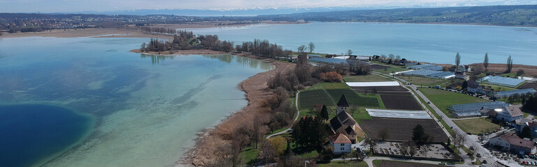 Luftaufnahme Insel Reichenau Bodensee