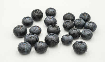 blueberries isolated on white background