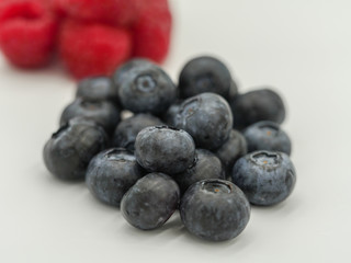 Fresh blueberries macro photography