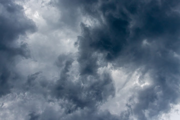 original dark clouds before heavy rain. background of sky and storm.
