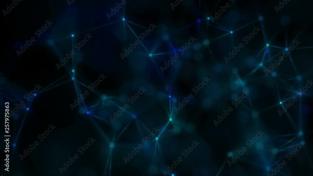 Poster the structure of ties. seamless loop.volume composition based on plexus technology.