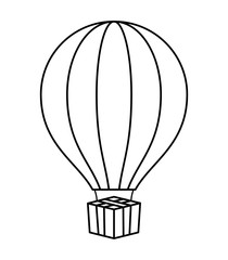 balloon air hot isolated icon