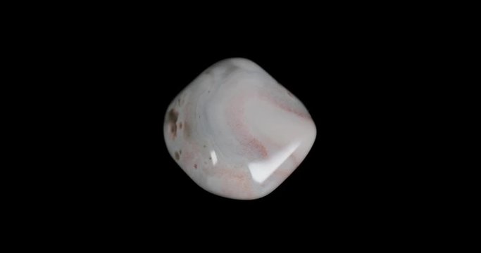 Agate Rock Turning on Black