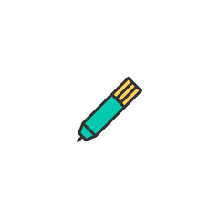 Pen icon design. Stationery icon vector design