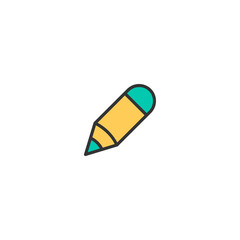 Pencil icon design. Stationery icon vector design