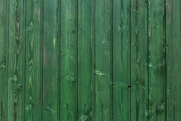 texture of a green wooden fence