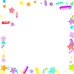 Sprinkles grainy. Cupcake donuts, dessert, bakery