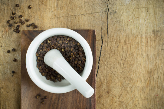 Szechuan Pepper on mortar