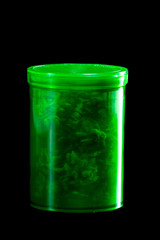 Prescription cannabis over black