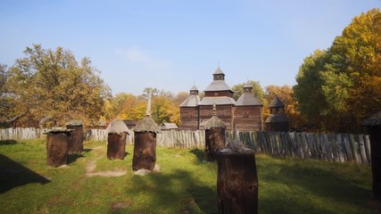Old Fashioned Bee Boxes at Ukrainian Cultural Village