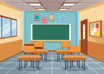 School clasroom interior