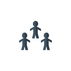 Social Network Team Partners Friends logo design vector.