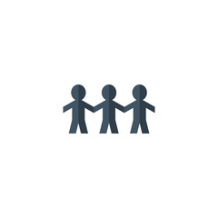 Social Network Team Partners Friends logo design vector.