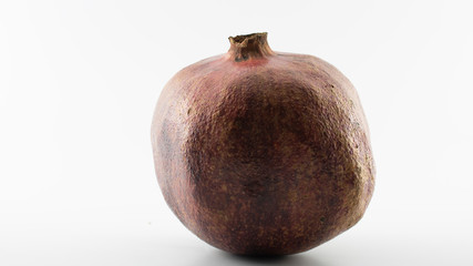 pomegranate on the white background