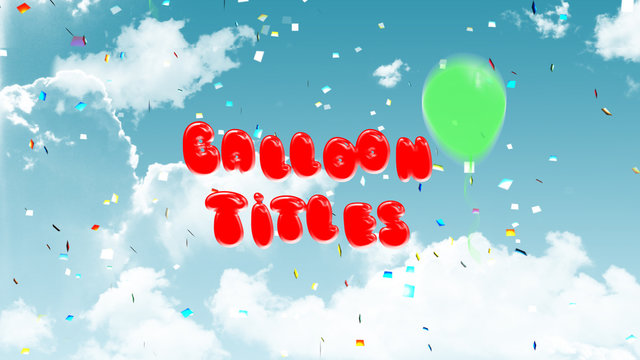 Simple Balloon Titles