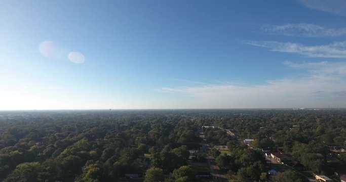 Wide aerial, Sharpsburg Georgia neighborhood