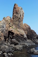 唐津市　湊の立神岩