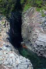 玄海国定公園　　柱状節理がある風景