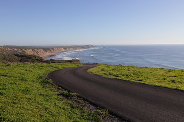 Fototapeta na wymiar California Coastal Road