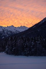 Schöner Sonnenuntergang - Österreich