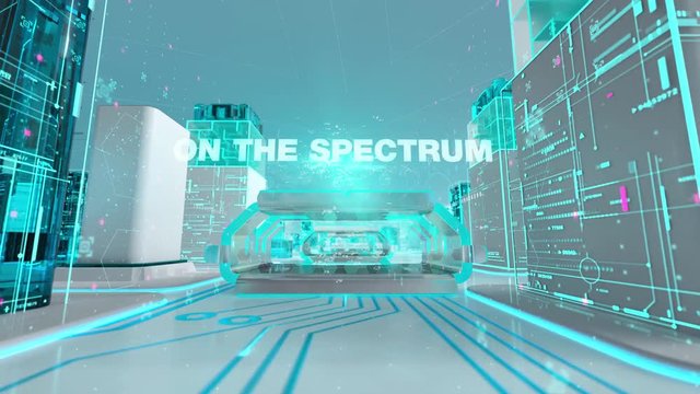 Autism with medical digital technology concept