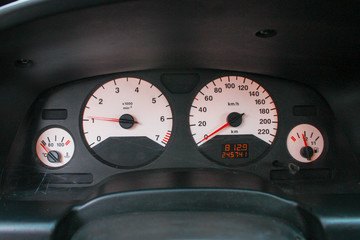 dashboard of a car