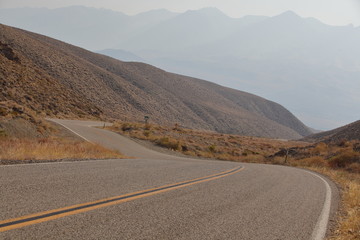 Winding Road in Desert