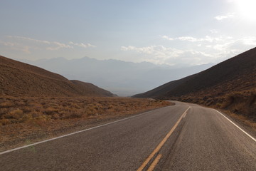 Winding Road in Desert