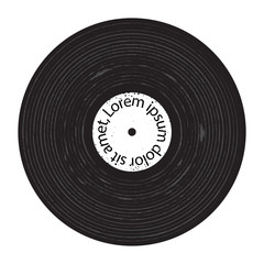 Vinyl Grunge Plate